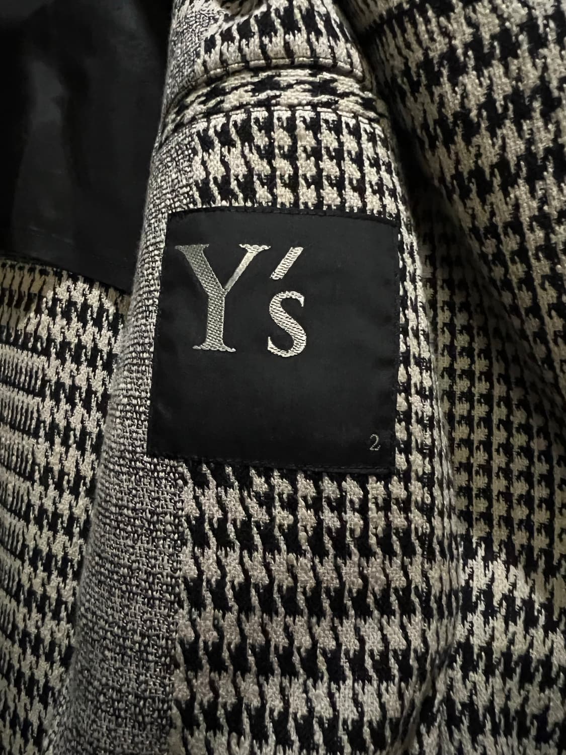 요지야마모토 Y's 언밸런스 체크 패턴 코트 2 상품이미지4