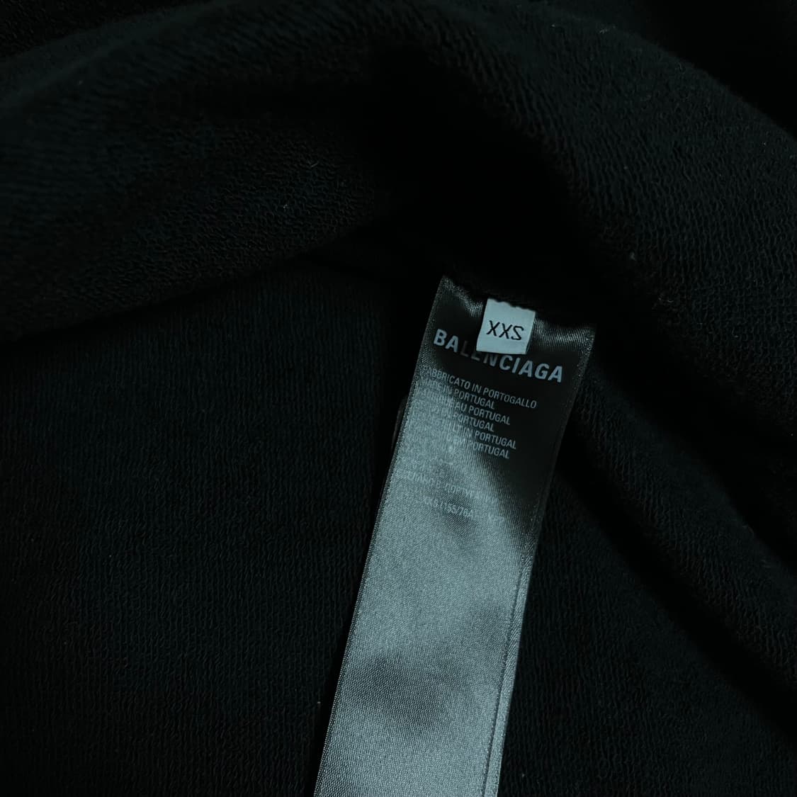 [XXS] 발렌시아가 아디다스 스몰핏 후드집업 블랙 상품이미지4