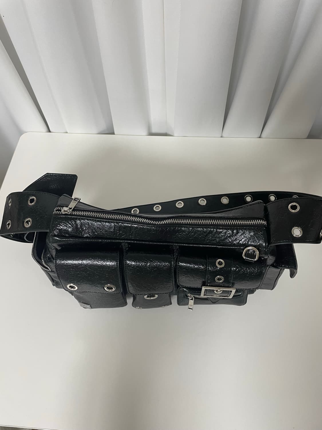 블랙 퍼플 가방 상품이미지2