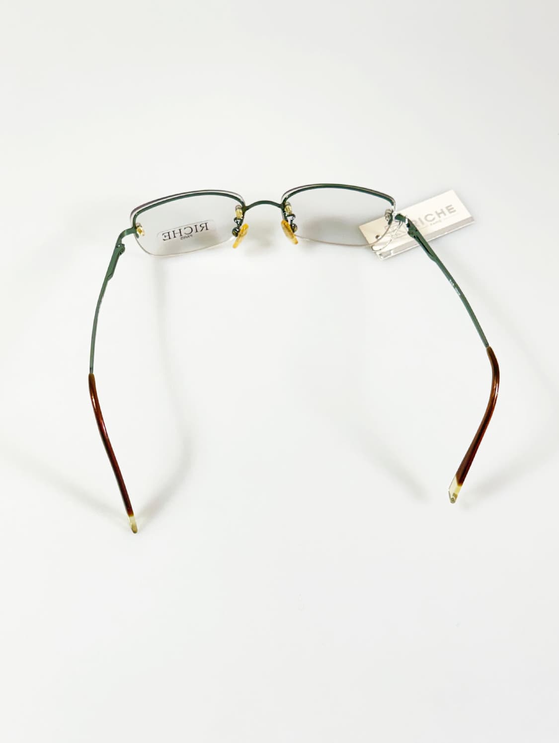 RICHE PARIS 반무테 스퀘어 메탈 빈티지 안경 상품이미지5