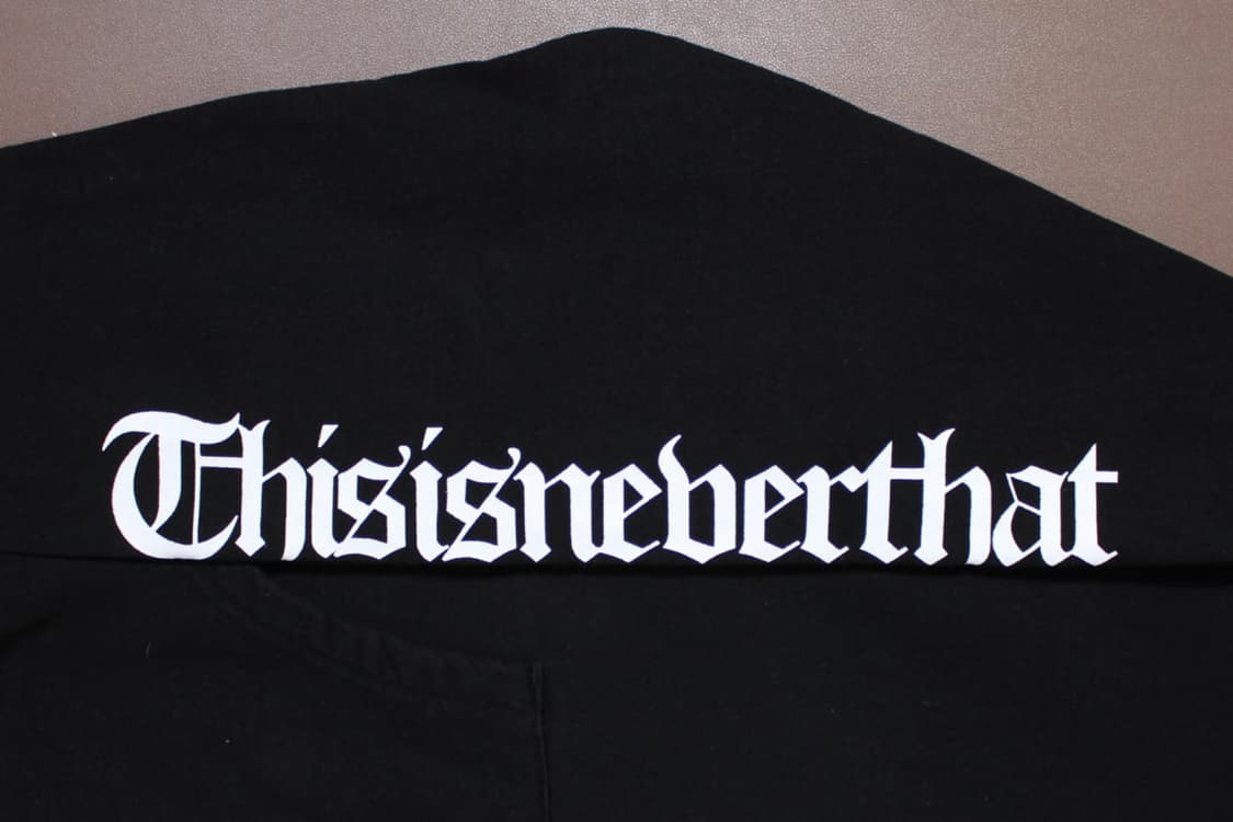 Thisisneverthat 디스이즈네버댓 백프린팅 그래픽 후드 블랙 상품이미지4