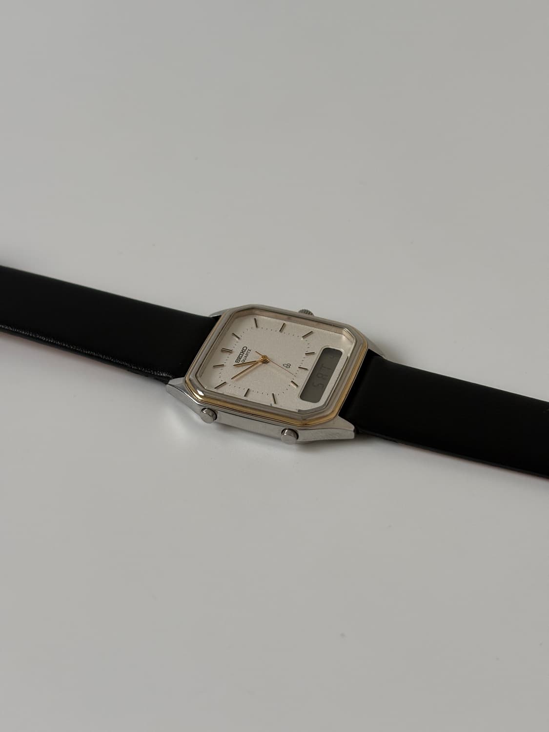 1980s Texture Dial Square Ana-Digi 상품이미지6