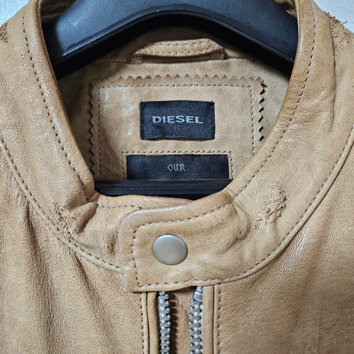 디젤 브라운 레더자켓 상품이미지5