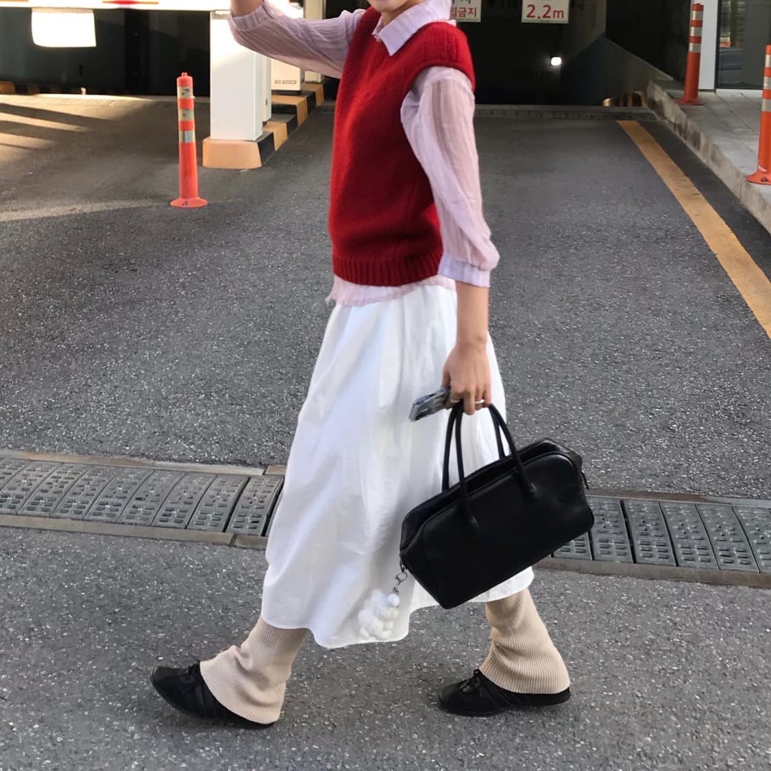 핑크 스트라이프 블라우스 상품이미지1