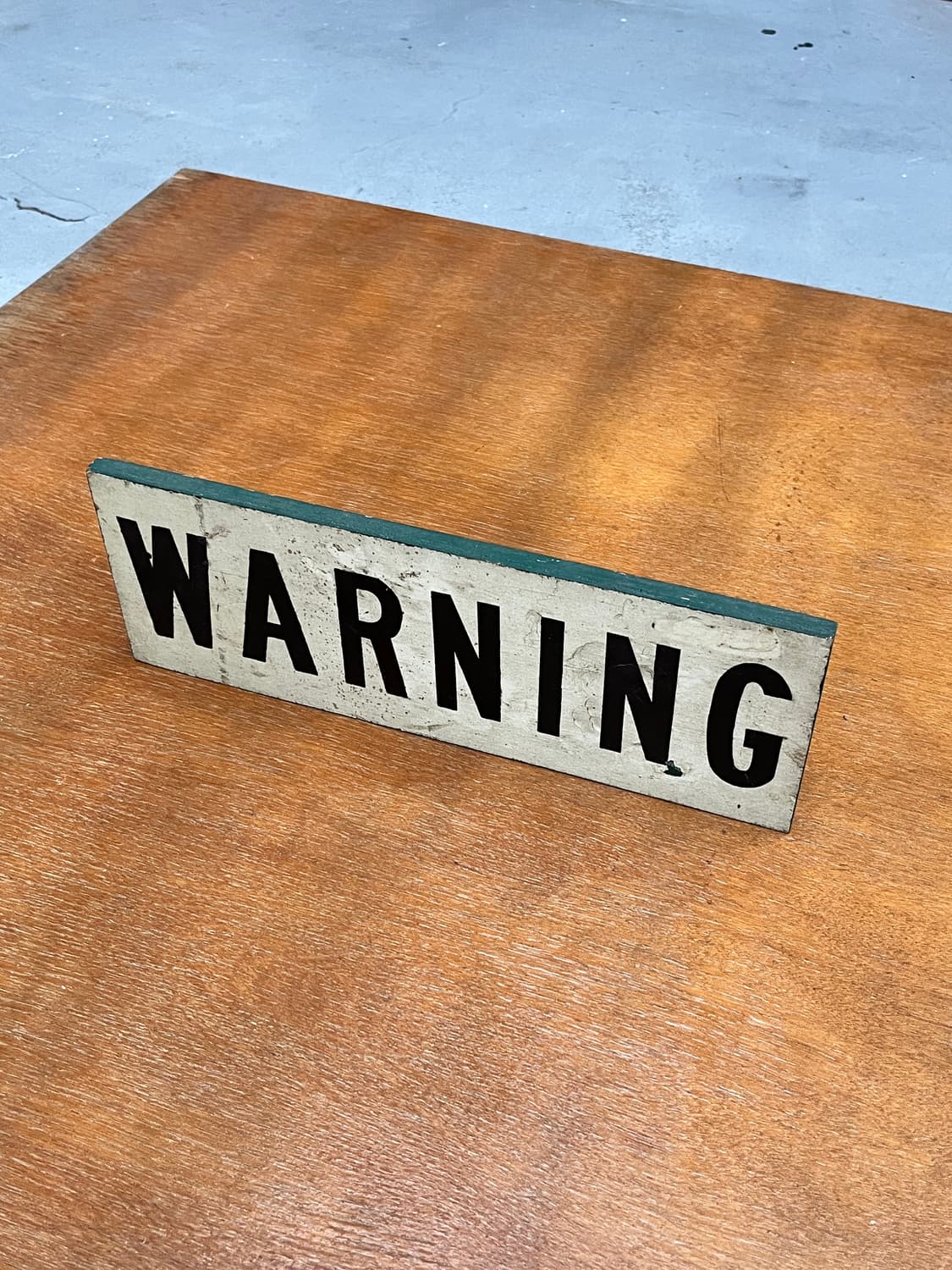 Vintage Original WARNING Wooden Sign 상품이미지2