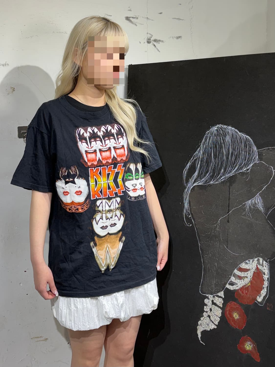 Kiss 밴드 락 티셔츠 그래픽 반팔티 상품이미지3