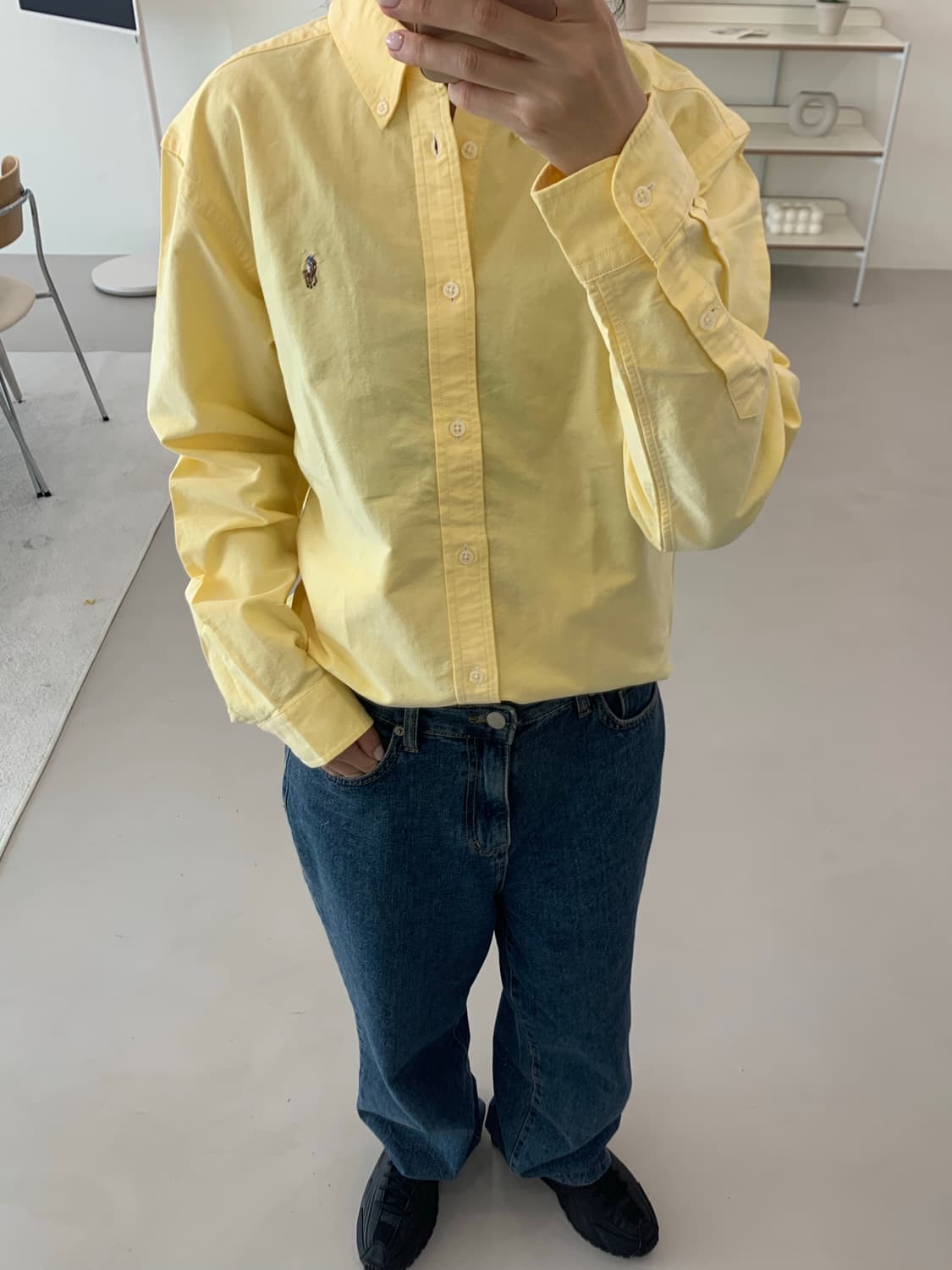 폴로 랄프로렌 보이즈 옥스포드 셔츠 노랑 XL(20) 상품이미지7