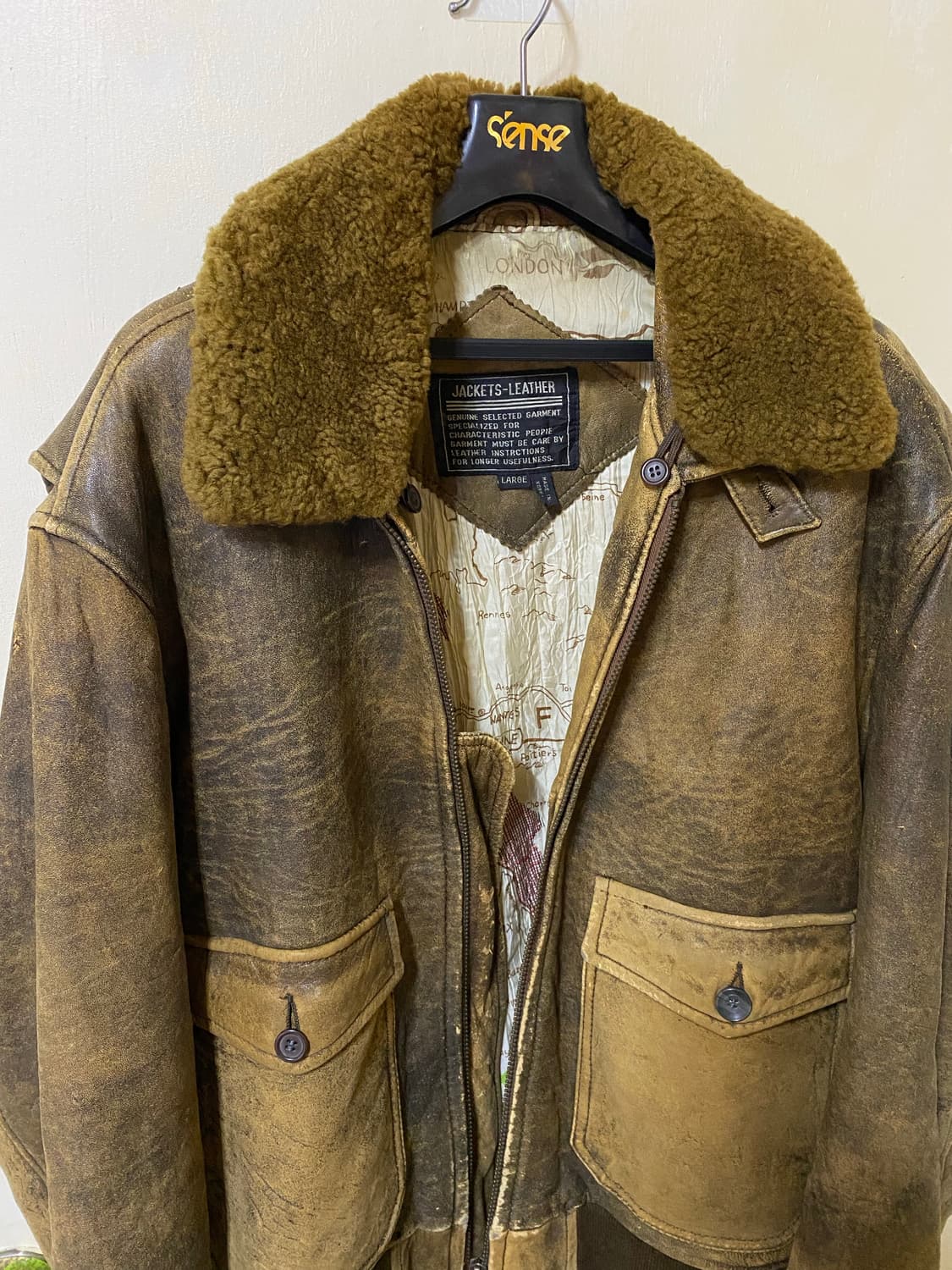 양가죽 항공자켓 상품이미지1