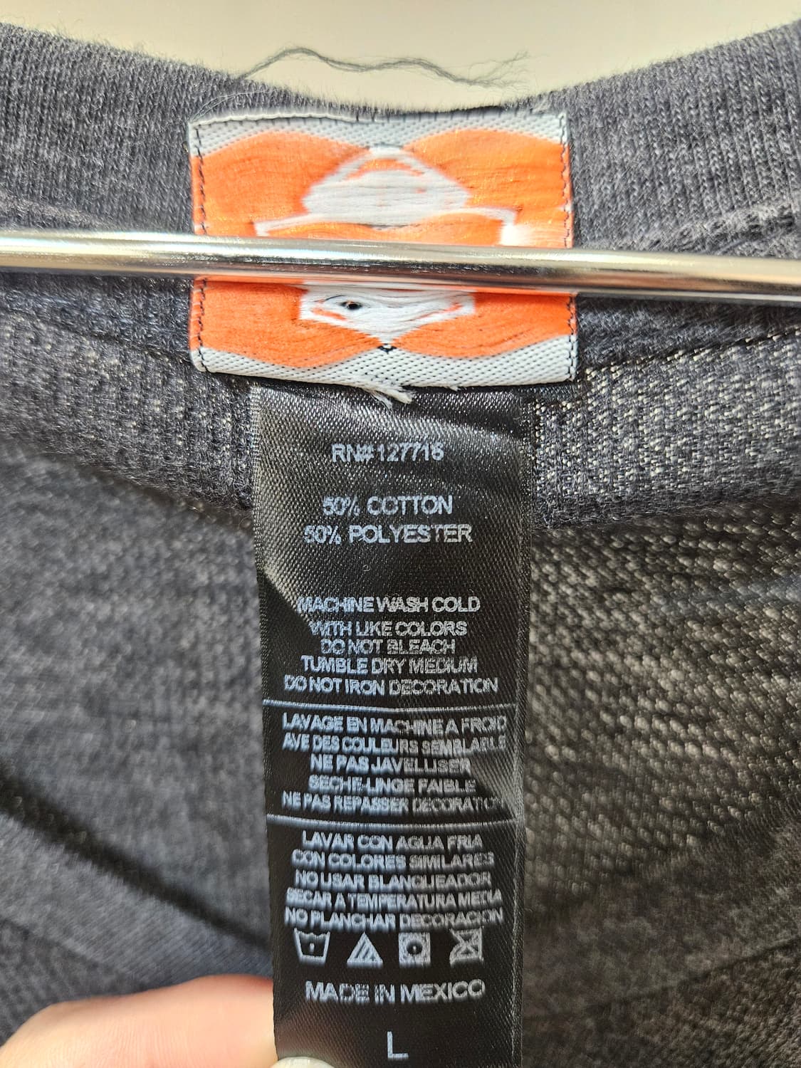 할리데이비슨 스컬 긴팔 티셔츠 상품이미지6