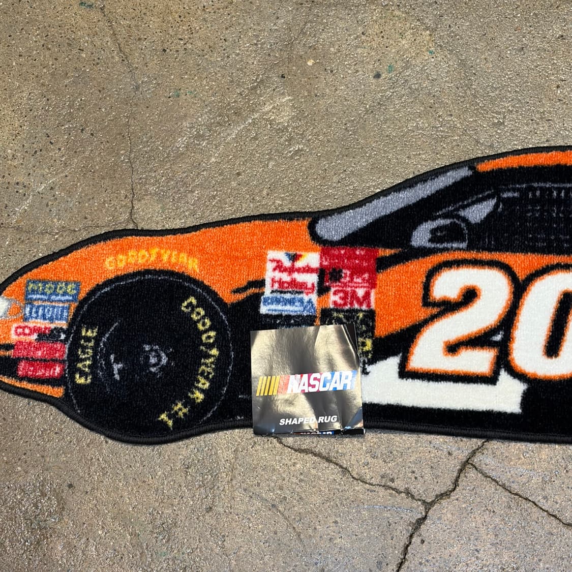 새상품 90s Made in USA 나스카 레이싱 카페트 러그 매트 상품이미지2