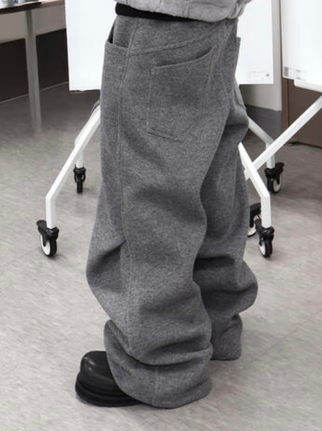 (OS) kamien cozy wool pants gray 상품이미지3