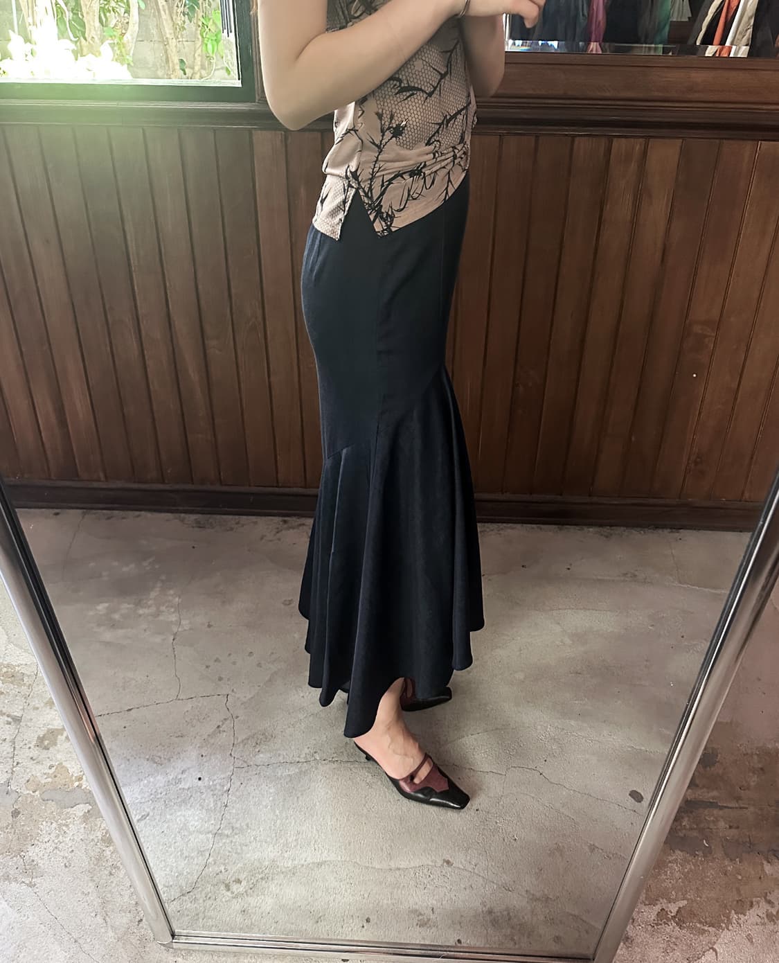 FRAY I.D navy mermaid skirt 상품이미지5