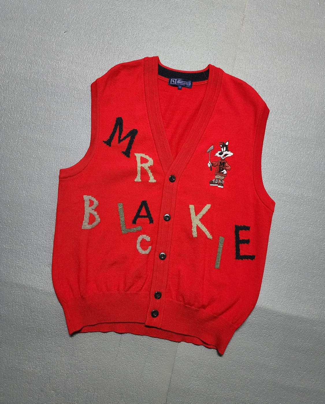 빈티지 울 니트 조끼 베스트 상품이미지1