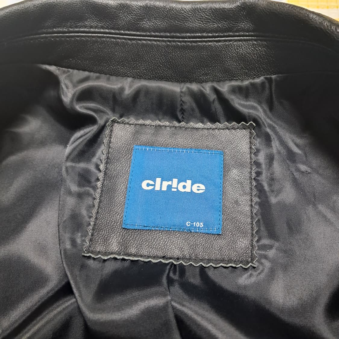 CLRIDE 클라이드 남성 블랙 양가죽 자켓 105(상태최상) 상품이미지5