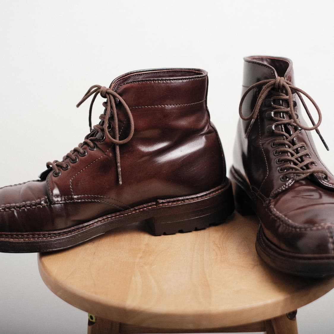 알든 40218HC 6.5D 버건디 코도반 NST 탱커 부츠 상품이미지7