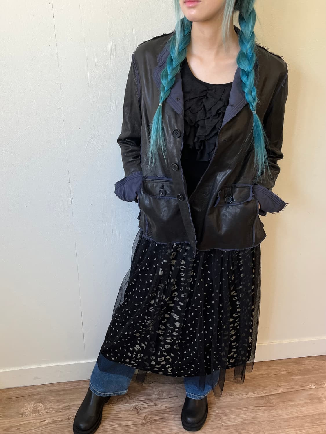 vis 도트 프릴 스커트 상품이미지7