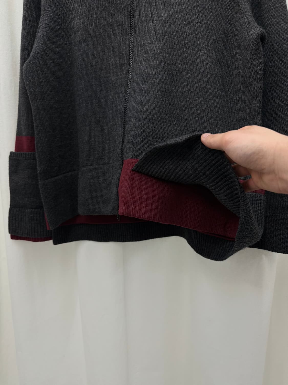 brocken ridge 레이어드 하이넥 니트집업 상품이미지3