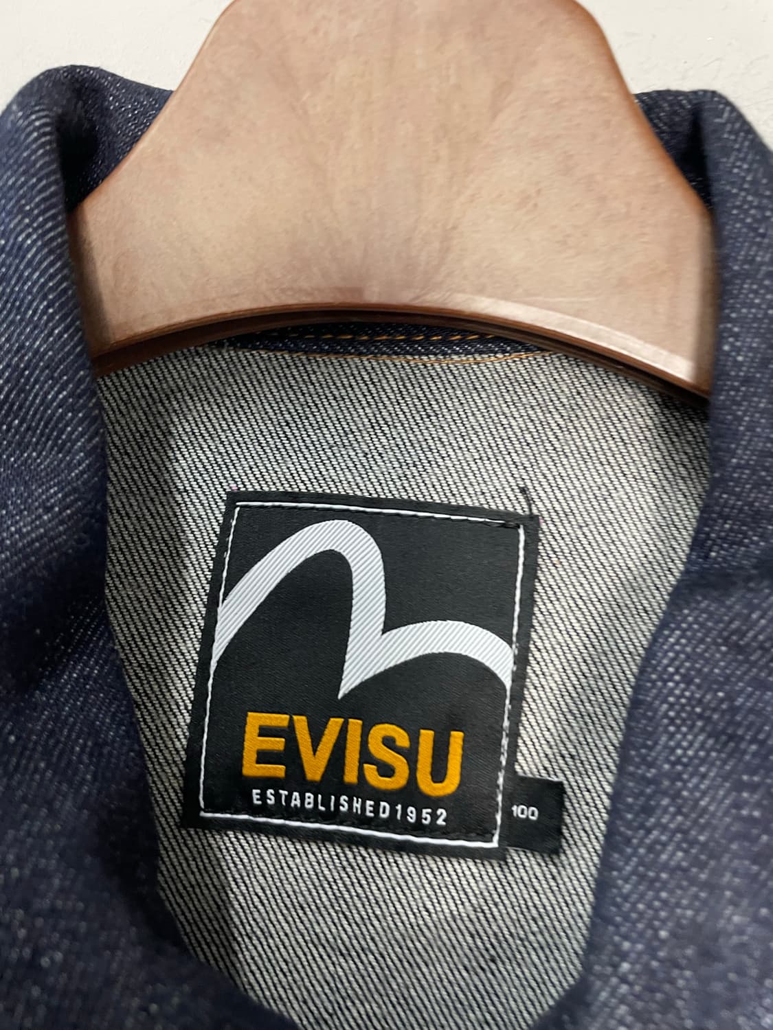 에비수 빅로고 포켓 인디고 데님 트러커 자켓 H2118 상품이미지6