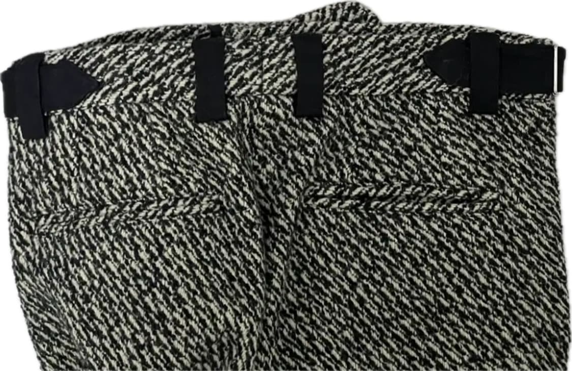 [(S) 룩북 모델용 미발매 샘플]22FW STU 트윌 베이지 블랙 팬츠 상품이미지6