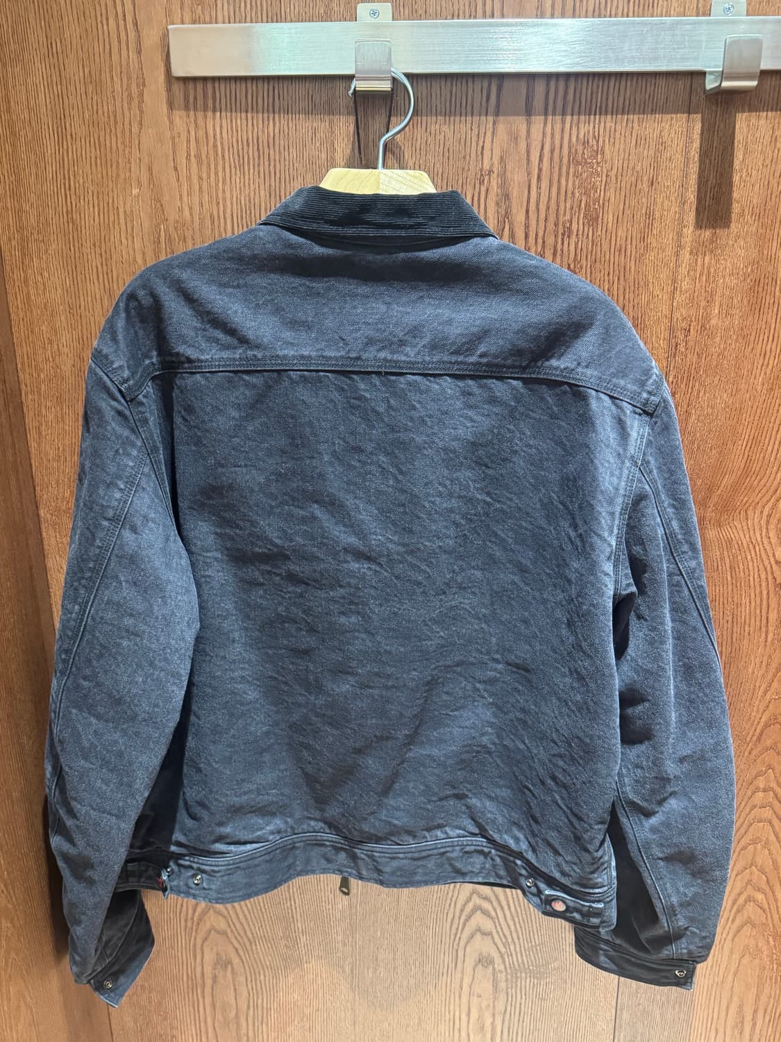 4)캐피탈 14온즈 데님 본 라이닝 리버시블 집 업 워크 자켓 블랙 상품이미지2