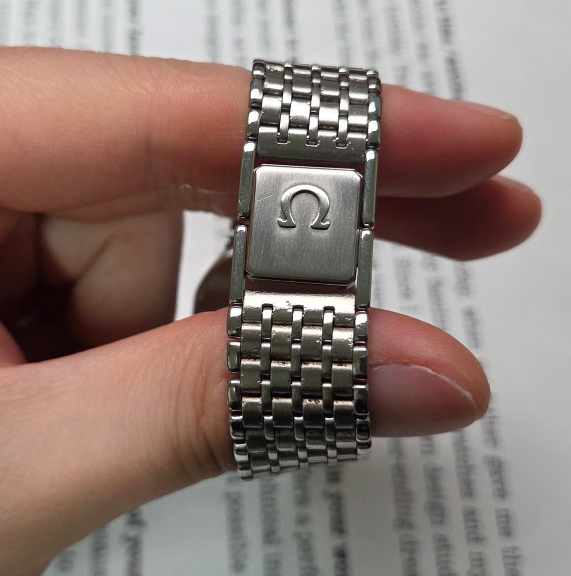 레어] 빈티지 오메가 드빌 팔각옥토 요구르트 로만판 슬림쿼츠 브레이슬릿  상품이미지8