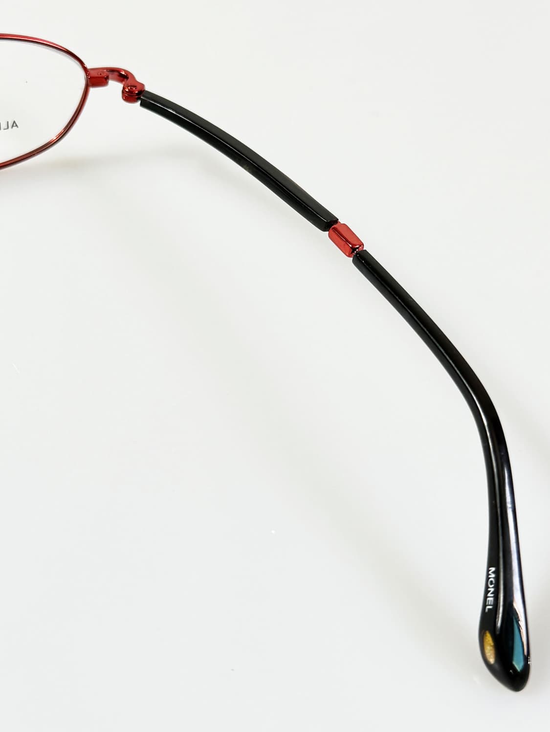 90s KALEIDO 레드 슬림 오벌 메탈 빈티지 안경 상품이미지6