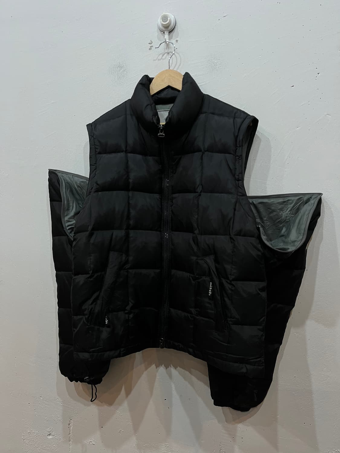 90s 비치 스케이트보드 2way 다운 패딩 상품이미지2