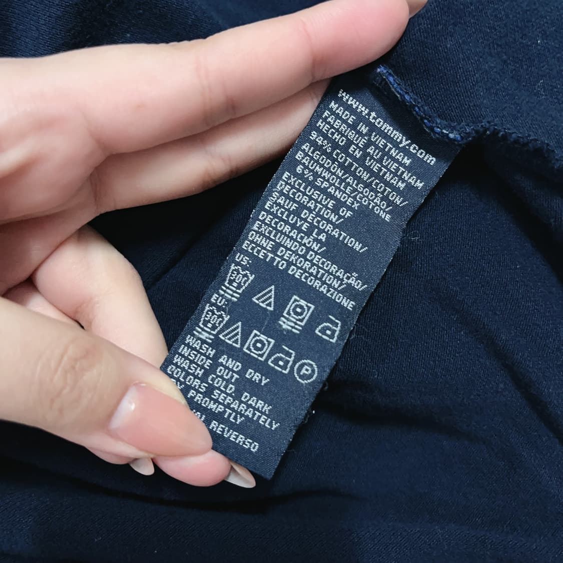 [정품] 타미 네이비 버튼 반팔원피스 [ M ] 상품이미지4
