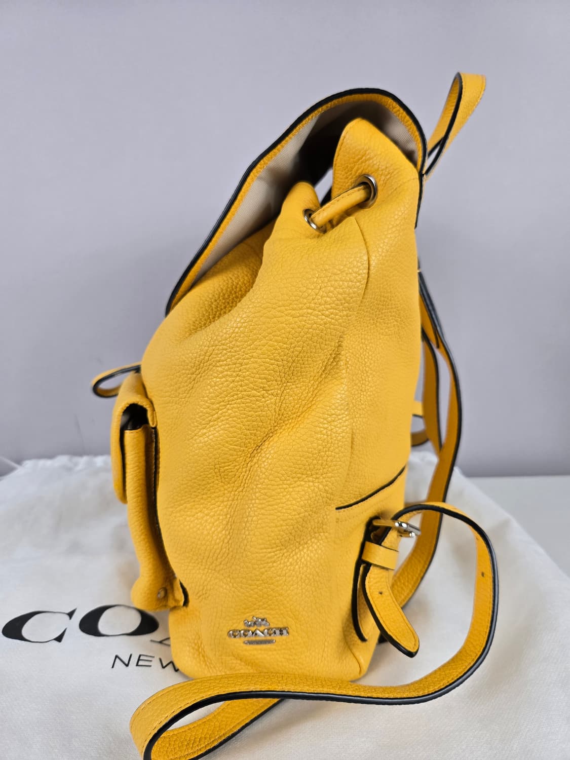 COACH 코치 레더 가죽 턴락 배낭 백팩 가방 정품 상품이미지2