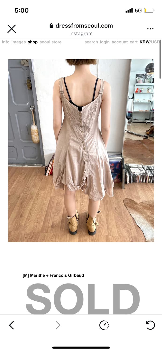 마리떼 프랑소와 저버 빈티지 드레스 상품이미지2