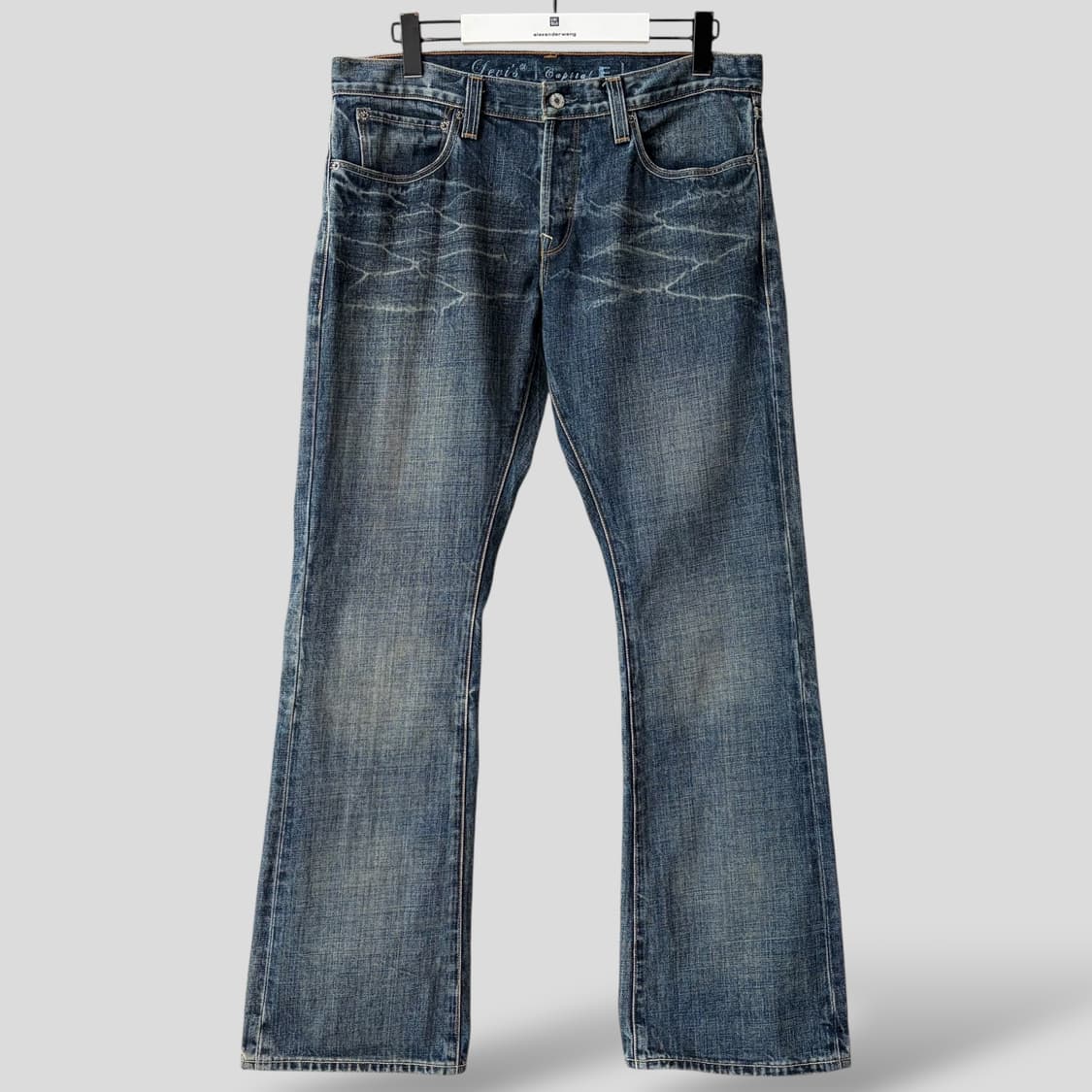 (34)리바이스 Capital E 로우라이즈 슬림부츠컷 데님 청바지 상품이미지1