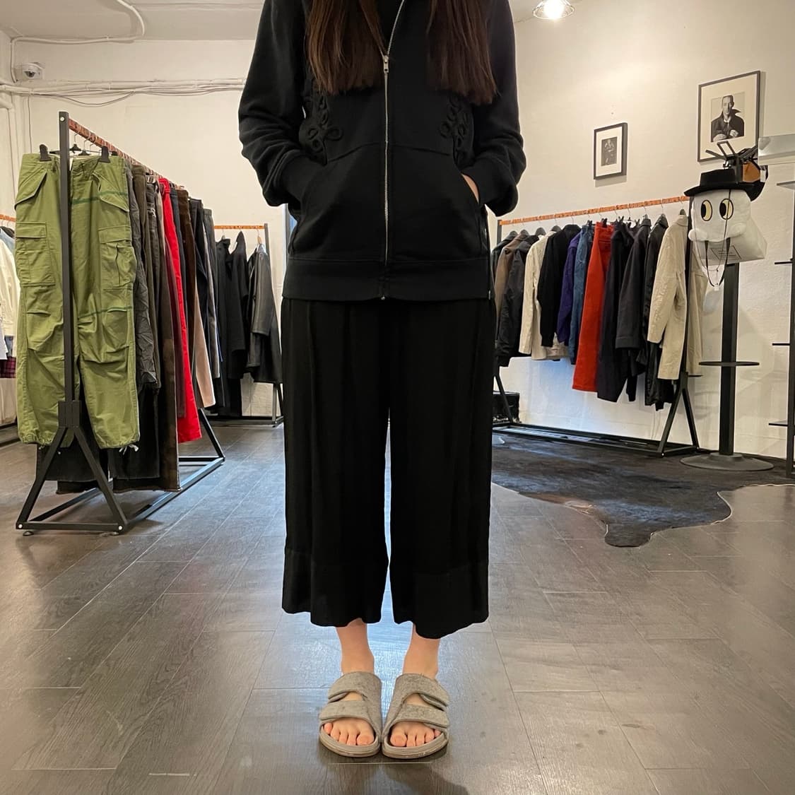 요지야마모토 레이온 크롭 팬츠 상품이미지4