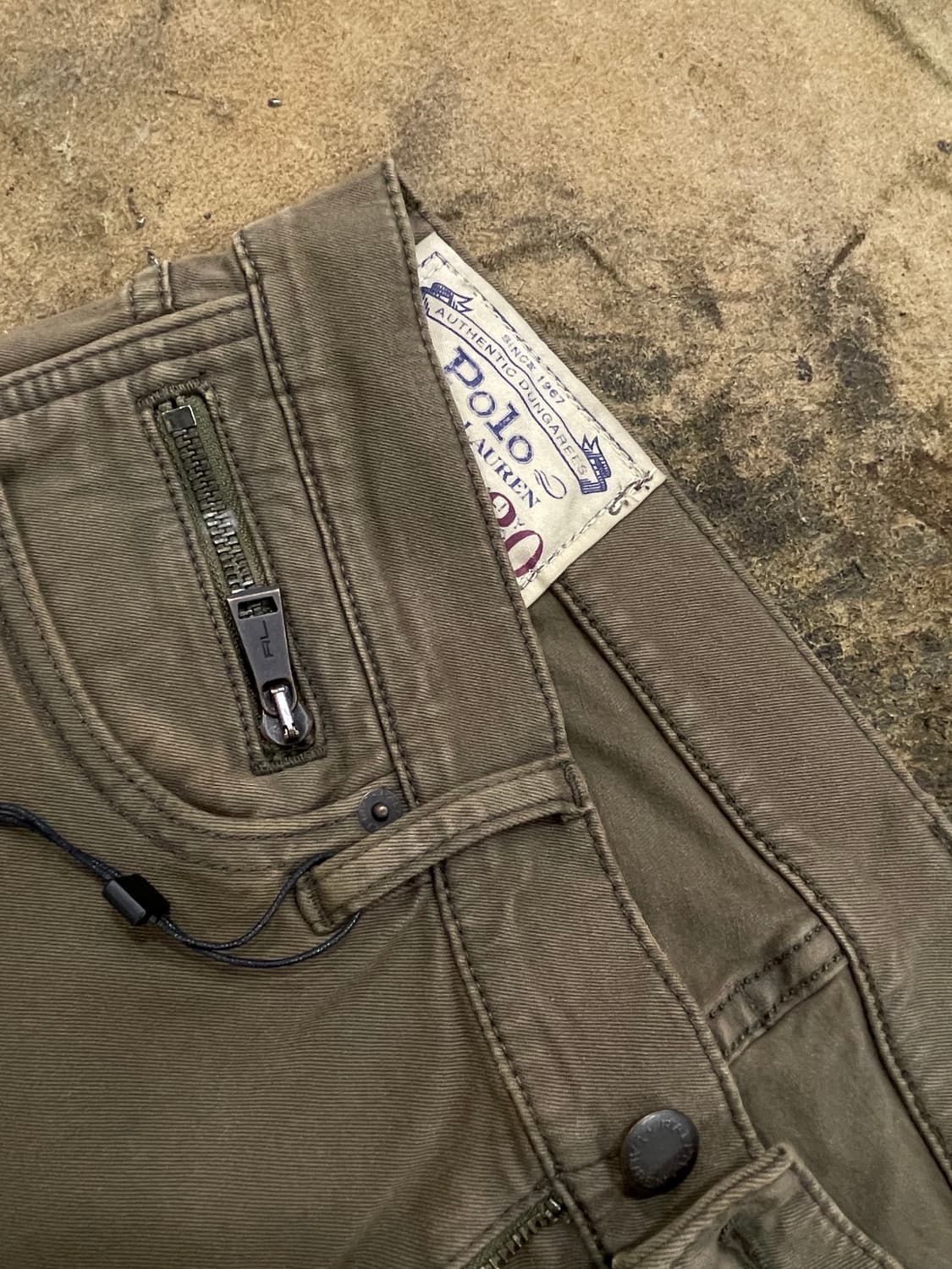 폴로랄프로렌/카키 모토라인 코튼팬츠 상품이미지3