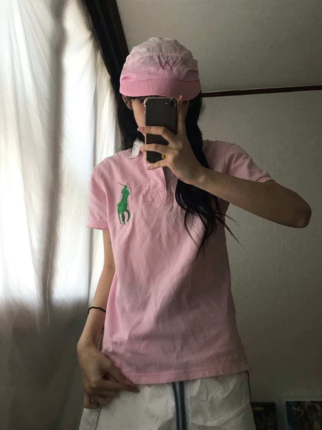 폴로 베이비핑크 빅포니 반팔티셔츠 상품이미지1