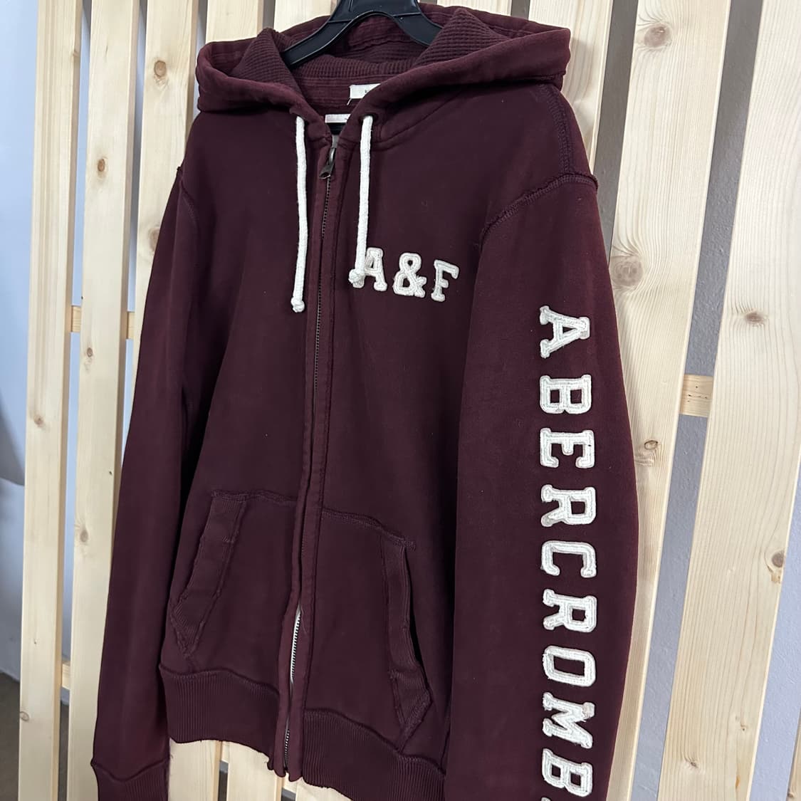 (M~L) 아베크롬비 버건디 후드집업 상품이미지2