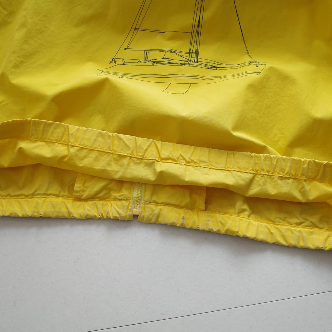 90s 폴로 스포츠 빈티지 옐로우 세일링 요트 자켓 M 상품이미지9