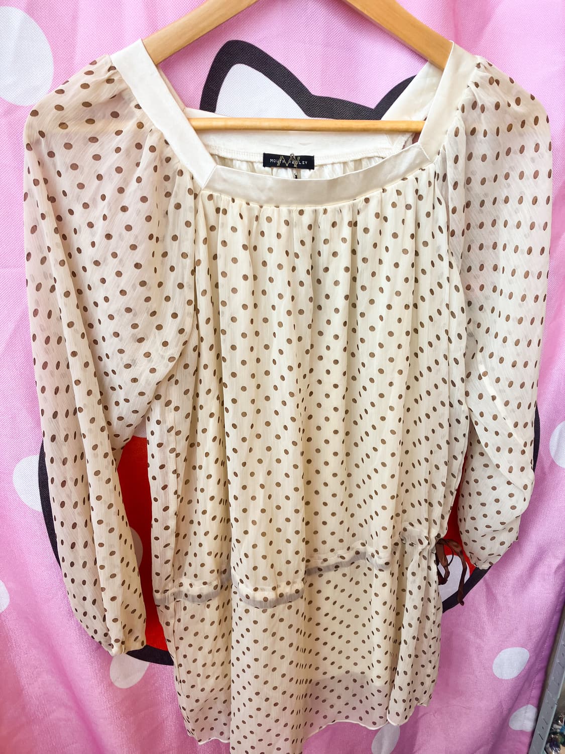 jpn 바닐라 도트 미니 원피스 상품이미지4