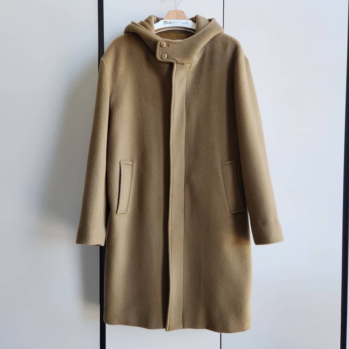 홈리 homly 후드 코트 카멜 2사이즈 상품이미지2