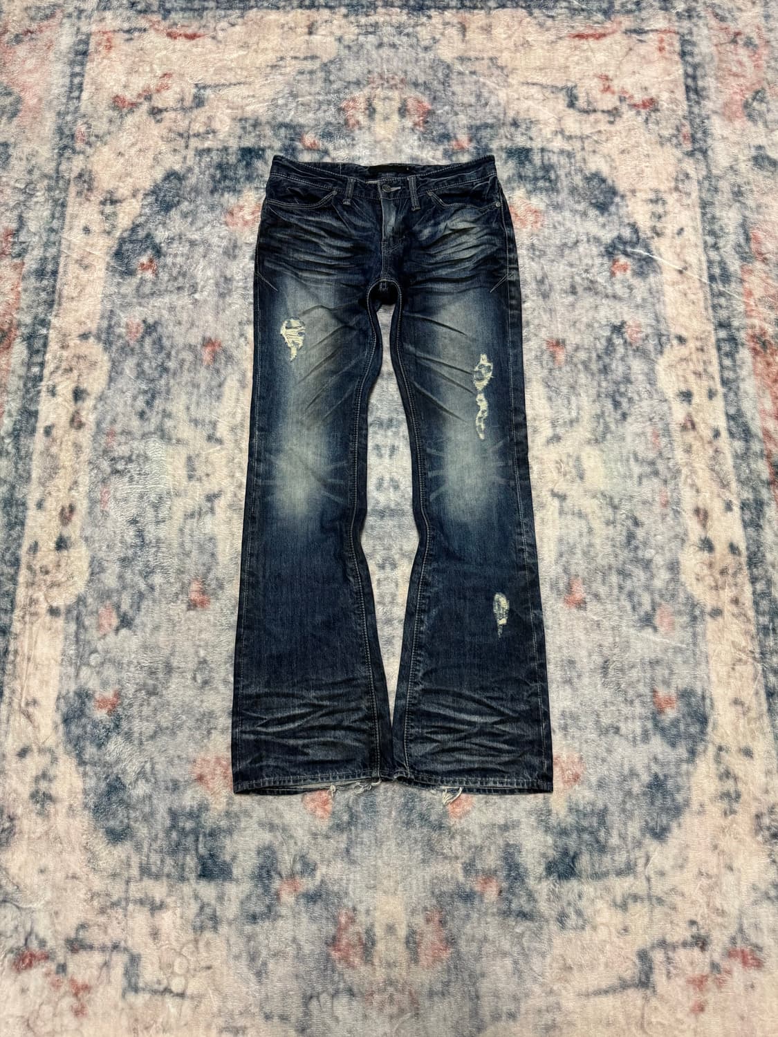 Fuga 00s archive whisker boot cut denim 상품이미지2