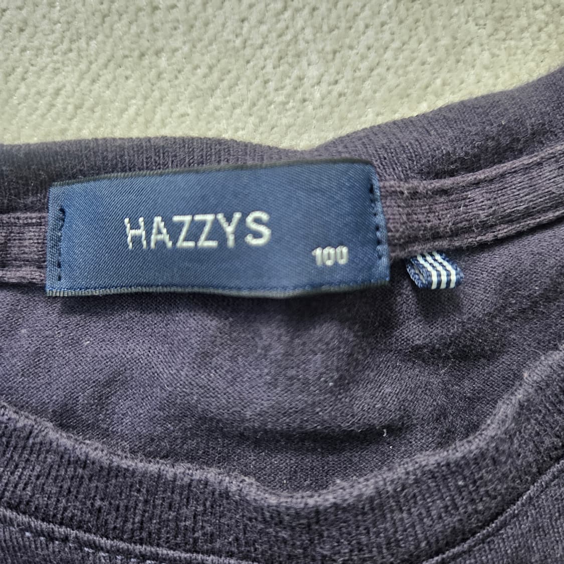 100 헤지스 남성 스트라이프 반팔티 0304Y 상품이미지4