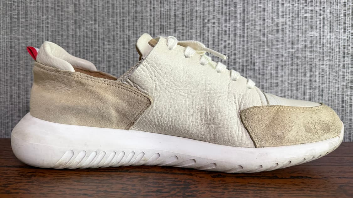 듀퐁 슈즈 제트 남성 캐주얼 애슬래틱 경량 스니커즈 아이보리 가죽 운동화 상품이미지5