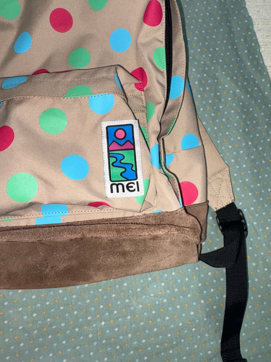 베이지 도트 백팩 상품이미지6
