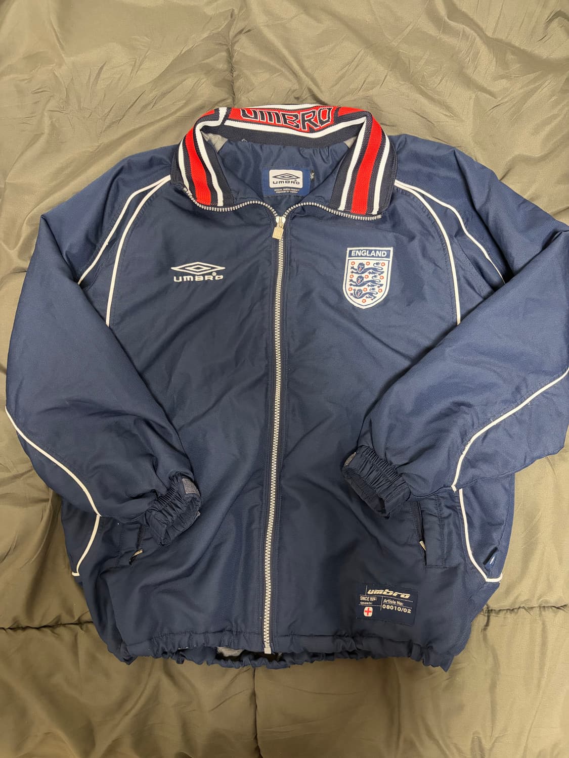 00s 엄브로 빈티지 잉글랜드 축구 국가대표 바람막이 상품이미지1