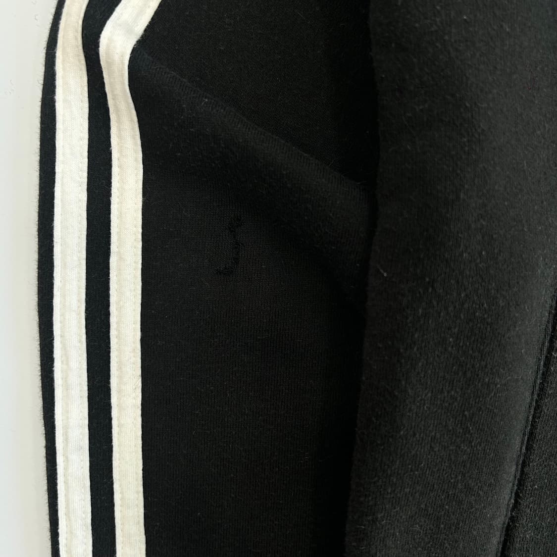 Adidas 아디다스 삼각로고 트랙탑 블랙 코튼 져지 상품이미지6