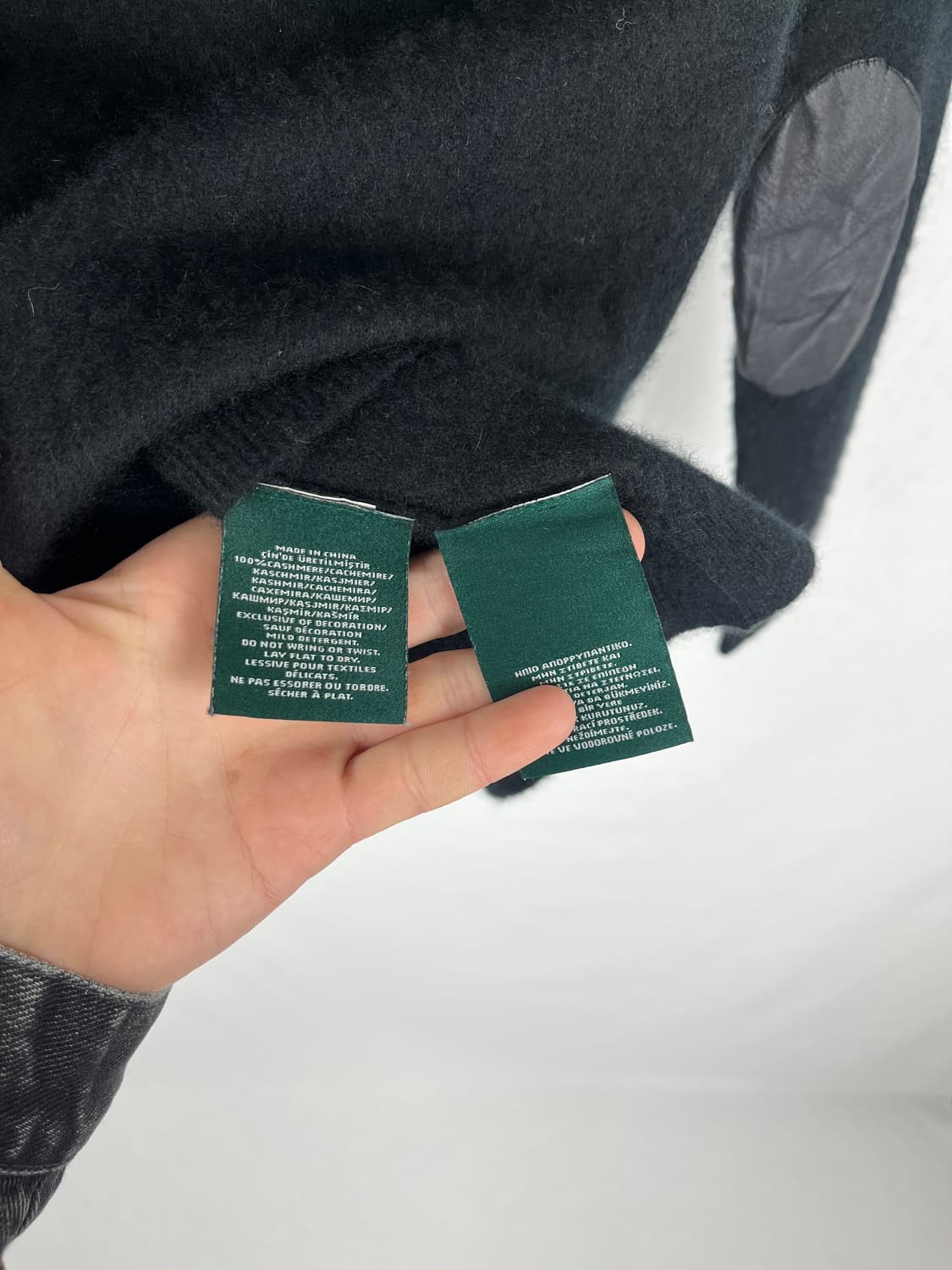 Polo Ralph Lauren 캐시미어 가죽패치 니트  상품이미지6