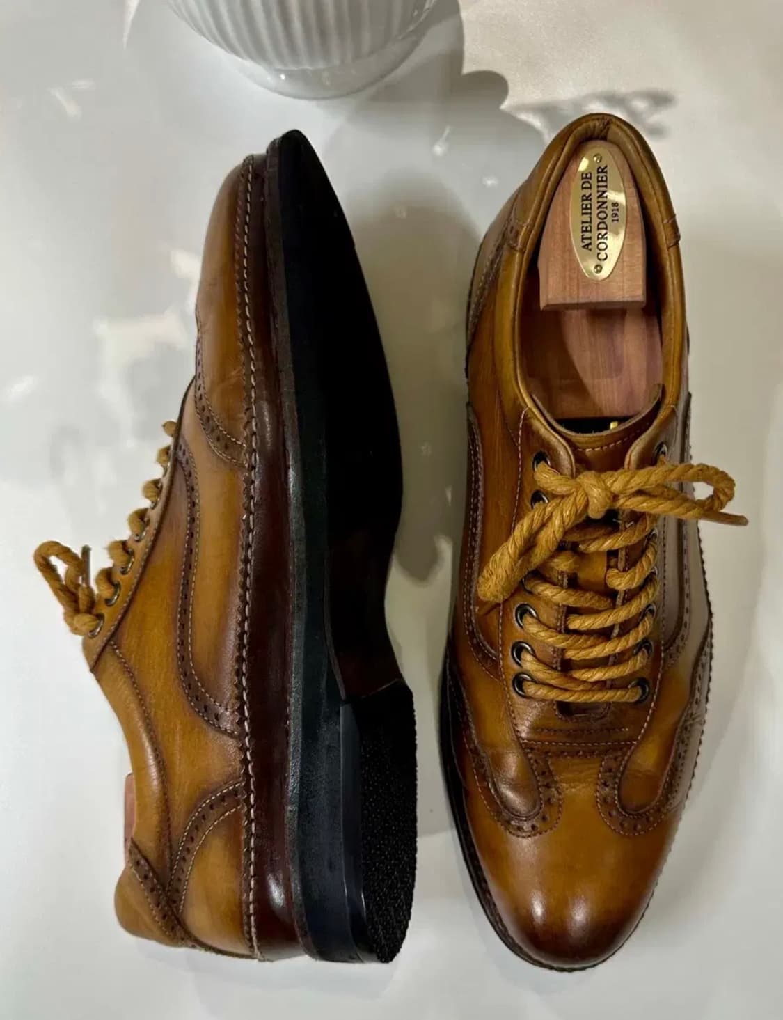 벨루티 옥스포드 브라운 슈즈 8 (270) 상품이미지3