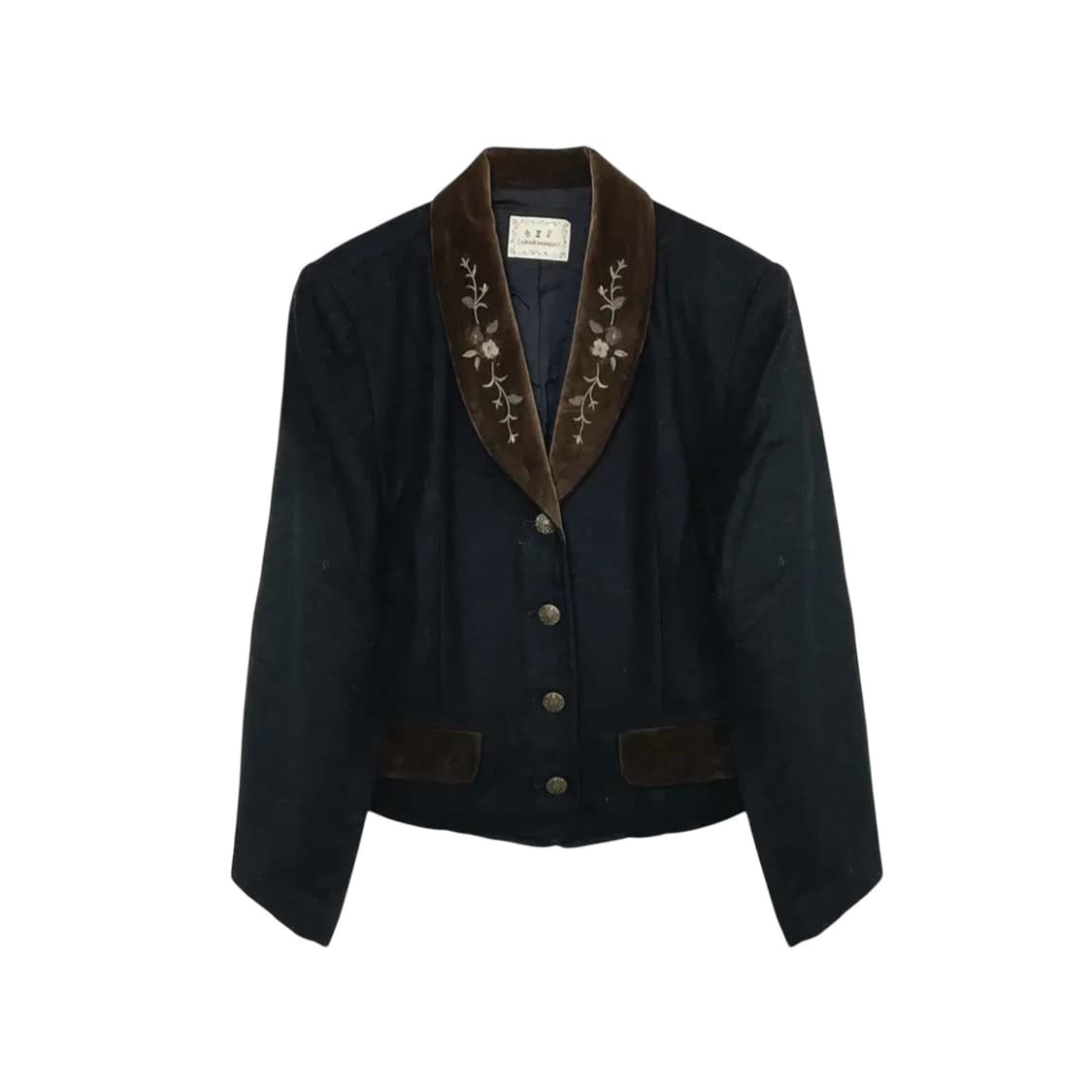 빈티지 플라워 카라 블레이저 자켓 상품이미지1