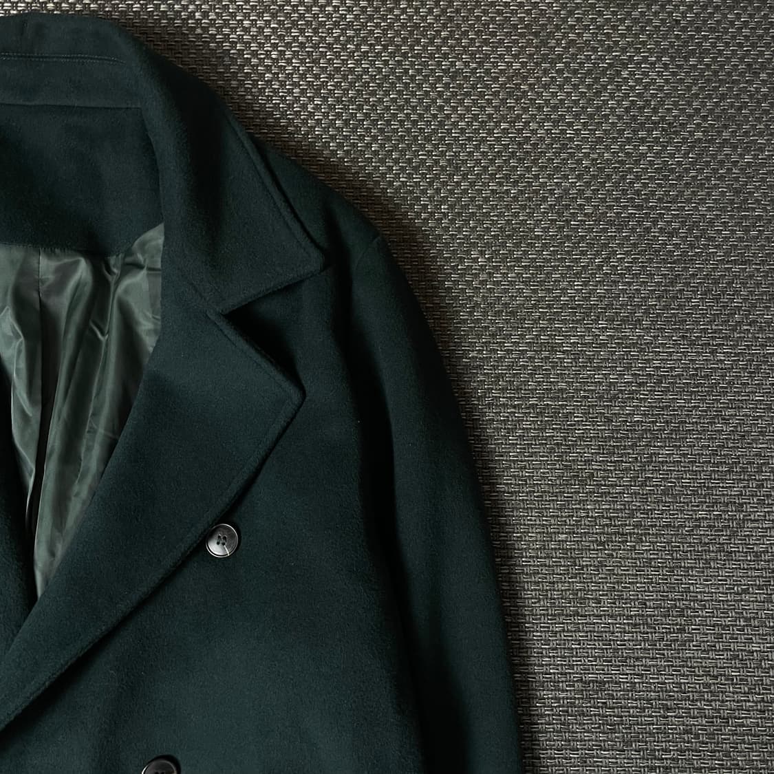 [미사용제품] 어반드레스 그린 롱 더블 코트 L 상품이미지3