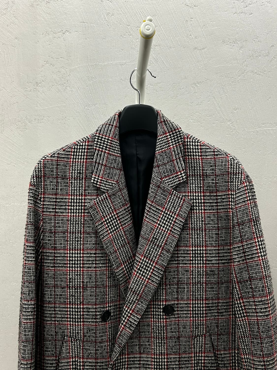 시스템 SYSTEM 이태리 원단(보노또) 체크 더블 버튼 롱 코트 상품이미지3