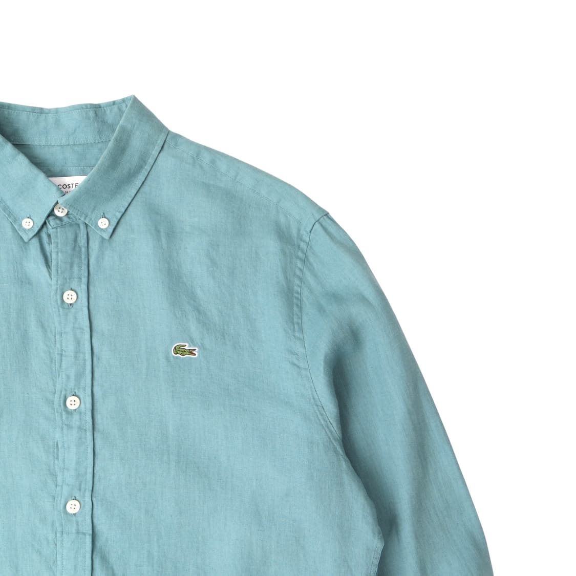 Lacoste 라코스테 린넨 민트그린 셔츠 상품이미지3